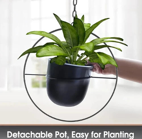 Metal Circular Hanging Planter