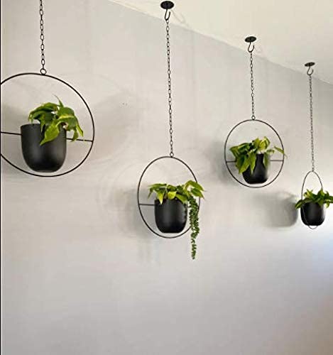 Metal Circular Hanging Planter