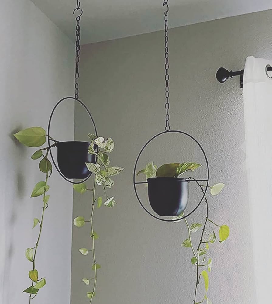 Metal Circular Hanging Planter