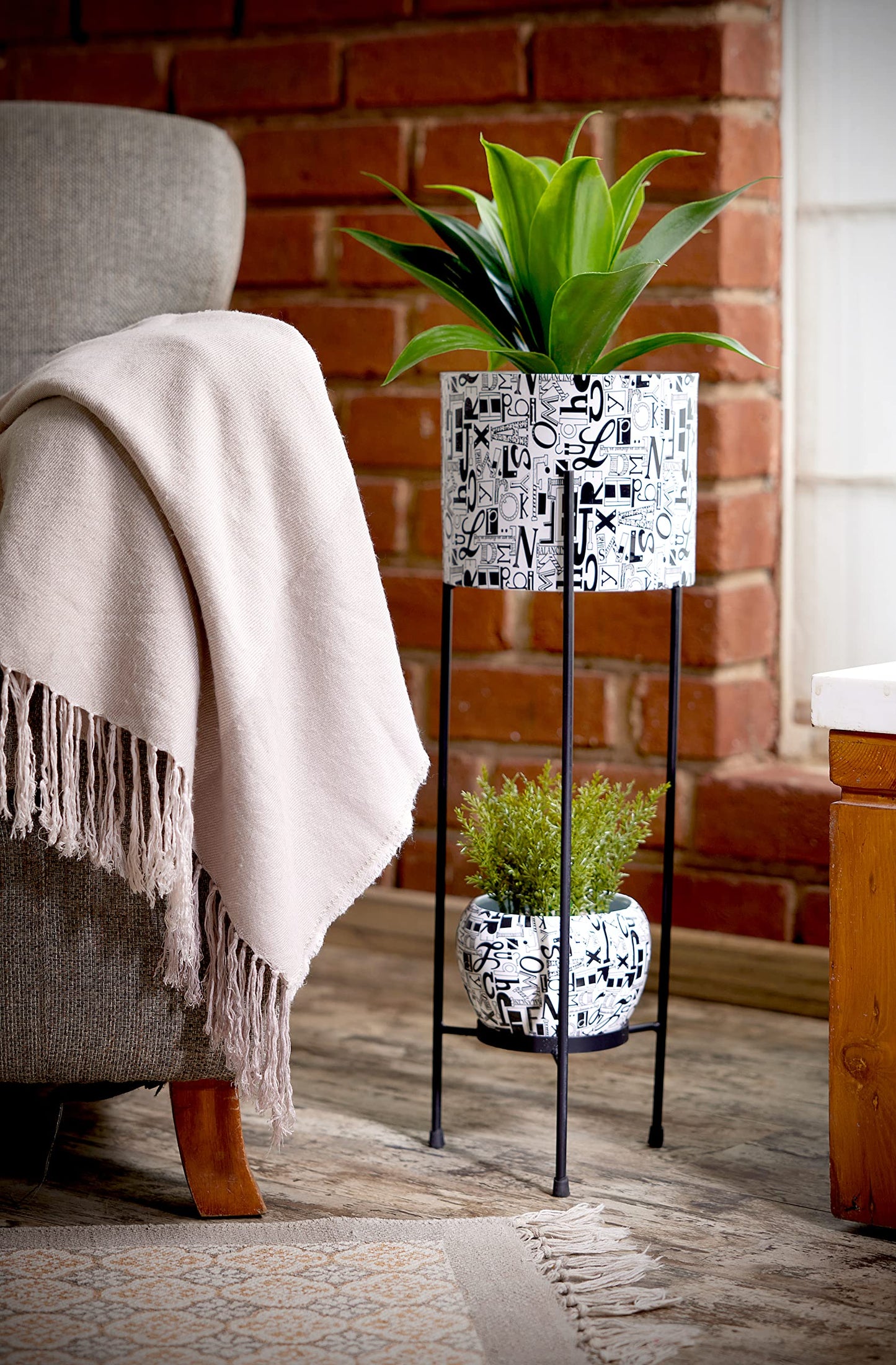 2 Tier meena Planter Stand