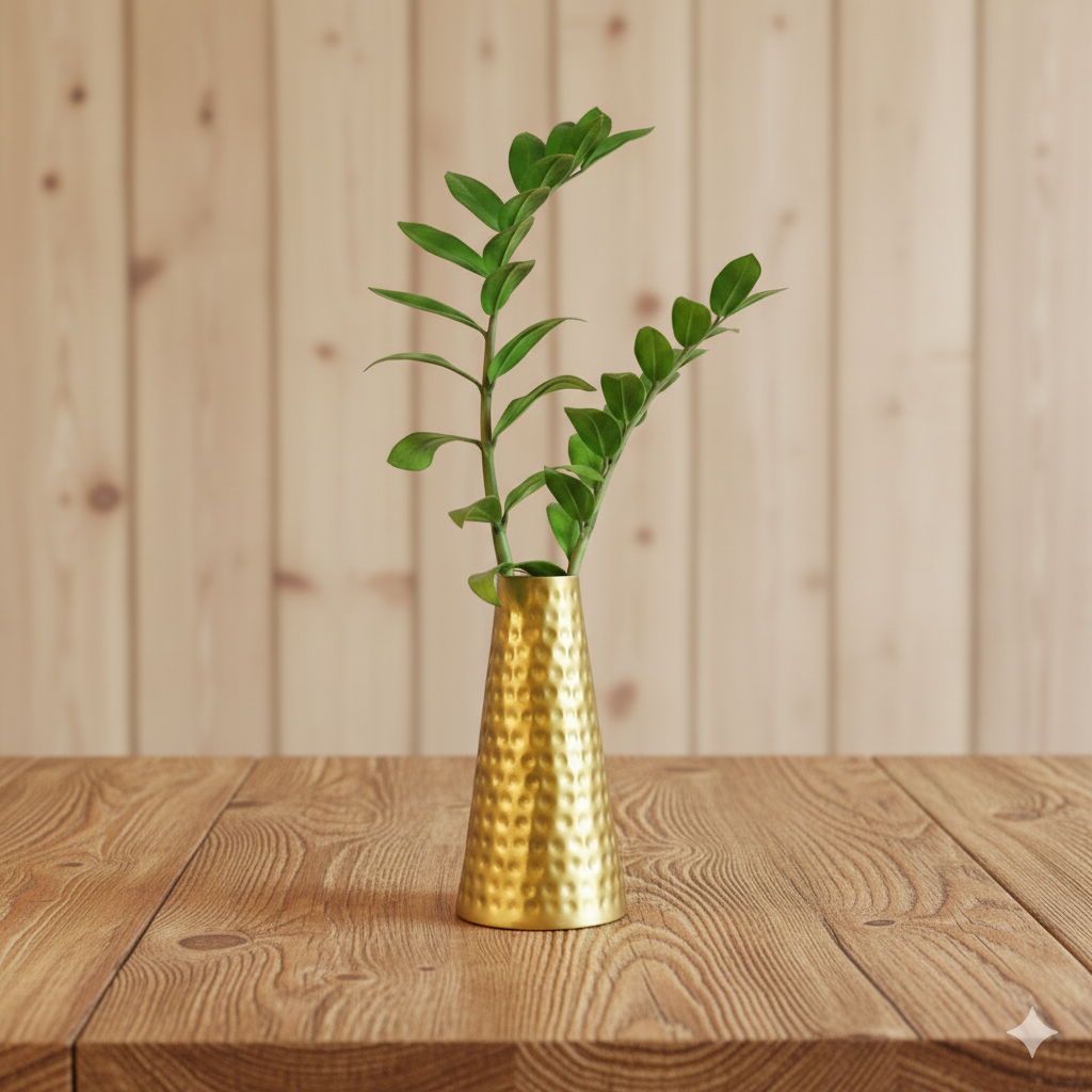 conical Hammered Vase