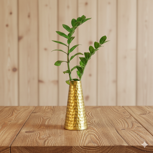 conical Hammered Vase