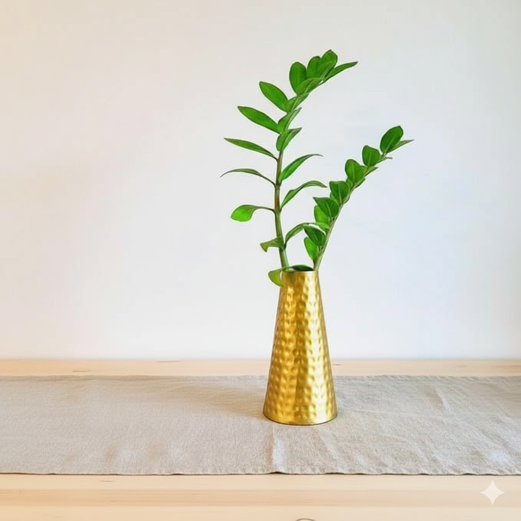 conical Hammered Vase