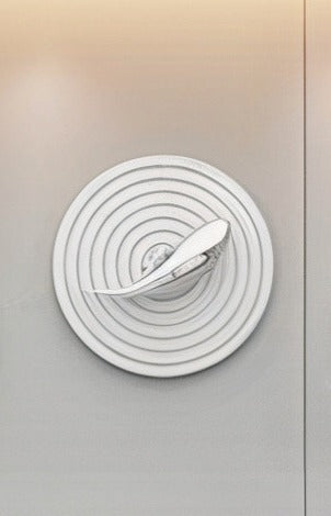 Modern 3D Wall Art – Abstract White Circular Sculptures (Set of 4)